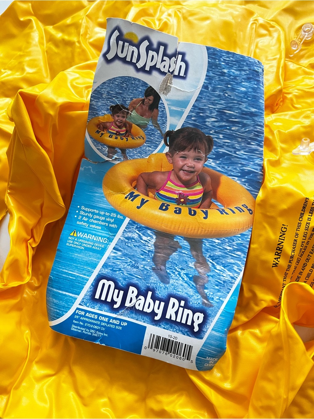 Splash My Baby Ring - Bright Yellow Kids Swim Float